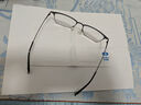 依视路（ESSILOR） 钻晶系列高清耐磨防蓝光近视超薄镜片专业配度数眼镜架男女镜框 金属-全框-2062GY-透明灰 镜框+依视路A4防蓝光1.56现片 实拍图