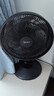 美的（Midea）台式电风扇家用台扇7叶3档宿舍卧室台风扇客厅办公室节能省电摇头电扇学生床上 FGAU30D【黑色经典款】 实拍图