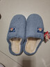 大嘴猴（Paul Frank）棉拖鞋男情侣时尚简约厚底家居保暖冬季拖鞋PF6661蓝色280 实拍图
