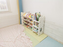 幼贝臣儿童玩具收纳架多层家用宝宝置物架玩具箱储物架组合分类整理神器 大号至尊版-收纳架+展示台-白色 实拍图