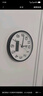 康巴丝（Compas）挂钟客厅2025款简约办公日历钟表石英钟表挂墙时钟 3158黑色直径35cm 实拍图