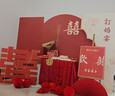 玺飞2026订婚宴布置全套装饰kt板摆件定制背景墙高级定亲摆台套餐用品 次日达/桃之夭夭【送拍照道具】送桌布 【下单立发-无色差】 实拍图