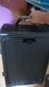 双星（doublestar）登机箱行李箱可上飞机20男士商务女开盖拉杆箱旅行箱密码箱皮箱子 哑光黑色【usb+杯架】 20寸【可登机箱】 实拍图