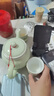 连山阁 陶瓷泡茶壶带过滤网内胆大号容量家用茶具单壶冲茶器杯子套装 升级玉兰花茶壶陶瓷650ml（一壶二杯 实拍图