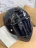 GSB摩托车头盔冬季防冻保暖男女盔3C电动车摩托车通勤竞速头盔gsb361 闪光黑配透明镜片+顺丰快递 XXL（建议58-59头围） 实拍图
