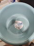 茶花（CHAHUA）塑料盆洗脸盆加厚加深家用加深学生宿舍洗衣服盆子洗脚盆塑料盆 36cm两个装【1紫1蓝】 加厚加深 实拍图
