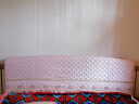 庭漫伊全包夹棉布艺绣花床头罩现代欧式防尘罩1.5m1.8m床头套2021年新款通用床靠背罩软包保护罩 绗绣粉色 180cm 实拍图