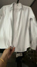 罗蒙（ROMON）【舒弹竹纤维】长袖衬衫男士白衬衫修身衬衣商务职业男装白色40 实拍图