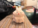 繁夏创意手工木雕可爱小白兔汽车钥匙扣挂饰书包挂件年会新年礼物女 实拍图