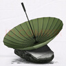 美度（MAYDU）双人晴雨伞大号加固加厚结实防风长把柄雨伞 M5003墨绿色 实拍图