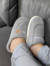 冬季棉拖鞋男居家防滑加厚毛绒保暖女士棉拖鞋2025新款情侣拖鞋女 灰色 42-43 【适合40-41的脚】 实拍图