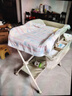 babycare尿布台多功能可折叠新生儿护理台抚触洗澡便携婴儿床-温特绿 实拍图