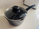 STONELINE德国进口奶锅宝宝婴儿辅食锅日式雪平锅麦饭石不粘锅煮奶锅汤锅 经典(珐琅灰) 18cm 实拍图
