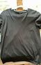 真维斯日系长袖T恤男220g重磅纯棉男士打底衫男生宽松大码纯色内搭 实拍图