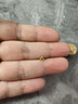 御邪黄金三角散珠DIY手工串珠手链项链手串隔珠配饰中秋节礼物 黄金三角珠:约0.045g 实拍图