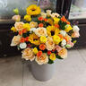 冉子花坊鲜花速递同城配送向日葵混搭抱抱桶玫瑰送女友爱人生日礼物真鲜花 拥抱阳光 实拍图