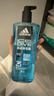 阿迪达斯 （adidas）男士沐浴露洗发水洗面奶三效合一 游泳去氯保湿 冰点热情套装1.2L 实拍图