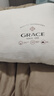 洁丽雅（Grace） 枕头枕芯纯棉一对新疆棉A类全棉纤维枕双人高弹舒适颈椎软枕 A类纯棉朴染 【高枕 一对装】 实拍图