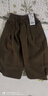 ASK JUNIOR童装儿童裤子男童萝卜裤春装小童磨毛毛呢休闲运动裤 棕咖色 120 实拍图