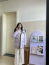 波司登（BOSIDENG）冬季羽绒90绒鹅绒极寒羽绒服女士加厚连帽商场同款时尚百搭外套 【店长推荐】冰穹提花紫9ER2 XS 155/80A 体重约100斤以内 实拍图