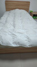 皮尔卡丹 暖绒抗菌 100%羽毛被加厚被子 双人冬被 6斤 200*230cm 白色 实拍图