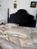 重磅40姆米真丝四件套桑蚕丝被套高级感床单冰丝滑婚庆床上用品4 玉兰白【轻奢重磅丝绸】 1.5m床单款四件套 被套200*230cm 实拍图