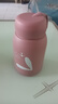 【京东物流送货上门】萌萌兔卡通水杯女牛奶玻璃杯创意便携杯子 粉色萌萌兔 330ml 1只 实拍图