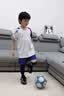 凯日虎2026新款儿童足球服套装定制男女童小学生速干训练比赛队服 8802-白宝蓝（男女同款） 4XS(身高100-120CM） 实拍图