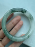 中国黄金（CHINA GOLD）和田玉手镯女石英岩金丝玉石镯子新中式百搭生日礼物送女友妈妈 万人推荐-阴山翠玉手镯-宽镯 54# 实拍图