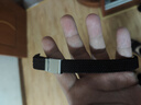 臣颂（CHENSONG）适用小米手环8/9/10/NFC编织尼龙表带通用腕带 运动男女秋冬保暖透气回环腕带黑色 实拍图