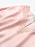 金三塔真丝睡衣女睡裙100%桑蚕丝优雅V领丝滑亲肤居家服 [主推]十样锦粉 L 实拍图
