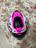LS2情侣摩托车头盔男女机车赛车四季全盔儿童盔防雾大尾翼802 特白/粉红摩擦 2XL(建议57-58头围) 实拍图