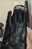 啄木鸟皮手套男冬季骑行加绒触屏开车户外摩托车防风保暖外卖棉滑雪手套 螺口款 加绒防风防泼水 实拍图