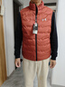 安德玛男羽绒服马甲秋冬季白鸭绒外套立领坎肩背心保暖防风轻薄款时尚潮 铁锈红 XL 135-150斤 实拍图