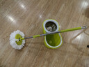 太太乐拖把大号旋转拖把桶免手洗甩干脱水双驱动墩布甩水桶拖地吸水拖布 果绿色 33cm 加强杆配3个拖头 实拍图