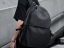 梵者双肩包男轻便休闲大容量旅行包通勤背包电脑包潮流高中大学生书包 匠心款黑色大号 实拍图