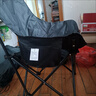 小魔户外折叠椅 折叠靠背椅加高月亮椅露营折叠凳子便携躺椅钓鱼椅 黑 实拍图