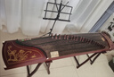 仙声 古筝初学者专业演奏考级刻字刻画扬州乐器 金荷花（架子+琴弦或凳子） 实拍图
