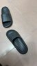 朴西新款EVA踩屎感厚底拖鞋女士居家室内情侣拖鞋男 黑色 40-41 实拍图