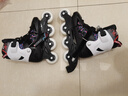 美洲狮（COUGAR ）成人可调码数轮滑鞋直排轮溜冰鞋 黑红M码 实拍图