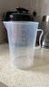 量杯带刻度厨房用食品级塑料商用大量杯1000ml耐高温奶茶店专用 【加厚】带手柄2000ml*1个 实拍图