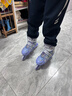 361°儿童轮滑鞋初学者男童女童溜冰鞋闪光轮旱冰鞋尺码可调节 紫色L码 实拍图