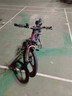 凤凰山地自行车男女变速山地车碟刹青少年儿童自行车学生单车 星际 粉紫【单速+三刀轮】 22寸【适合130-170cm】 实拍图