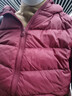 鸭鸭（YAYA）佟丽娅同款轻薄羽绒服女新款秋冬季休闲短款连帽保暖轻便韩版外套 酒红 L 实拍图