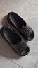 名创优品（MINISO）拖鞋男女家居情侣家用舒适浴室防滑防臭四季拖鞋  高级黑44-45 实拍图