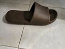 京东京造【抗菌皮纹拖】eva软弹家居防臭浴室新款拖鞋男士 深棕色 40-41 实拍图