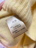 MUSLEY QUEEN羊绒羊毛衫女25秋季新款圆领拉毛拉绒柔软毛衣纯色无缝一体针织衫 淡黄 均码 实拍图
