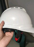 伟光ABS安全帽  V型新国标透气款 防砸耐穿刺 Y型下颏带工地建筑头盔 白色旋钮式【京东自营】 实拍图