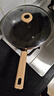 三禾微纳无涂层不粘炒锅可立盖炒菜锅无油烟含钛锅具32cm黛蓝青配钢铲 实拍图