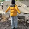 骆驼火山羽绒服防泼水白鸭绒冬季男女加厚户外防寒冬季M13CR07089H 实拍图